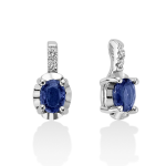 Orecchini Miluna con zaffiri e diamanti, un gioiello di lusso che incarna l'eleganza. Scopri la bellezza dei gioielli diamanti.