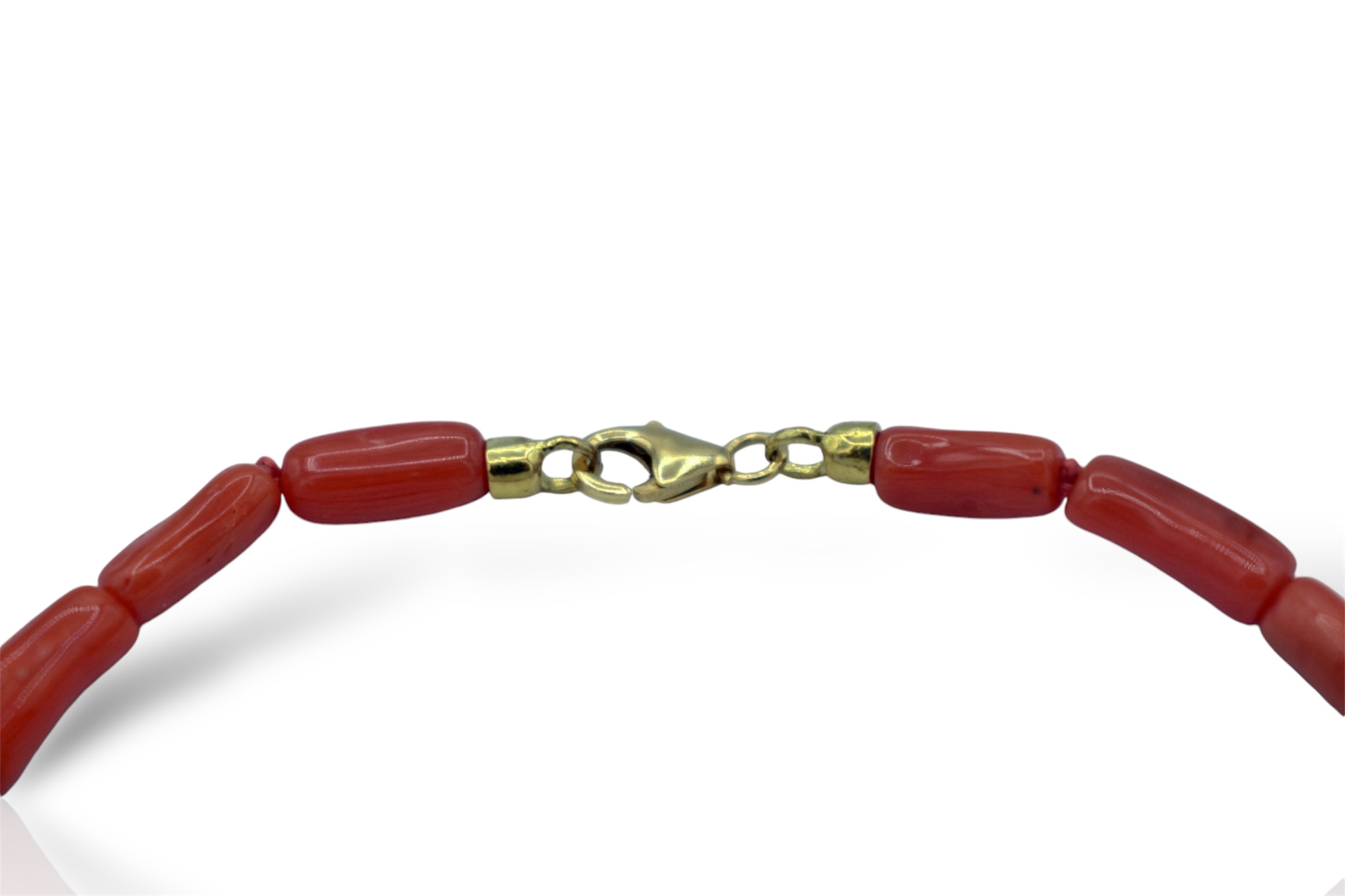 Bracciale da uomo Patricia Oro Creations in oro 18kt con Corallo Sciacca e onice: un gioiello made in italy di alta gioielleria. (Vista 2)
