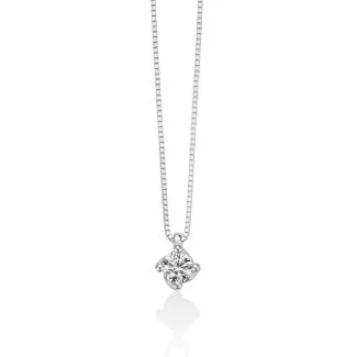 Punto Luce Miluna Necklace in White Gold with Diamond
