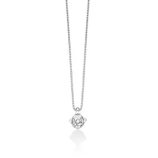 Punto Luce Miluna Necklace with Diamond in 18kt White Gold
