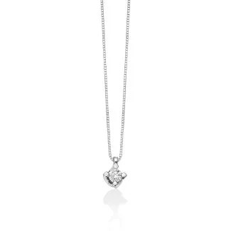 Miluna Punto Luce Necklace with Diamond in 18kt Gold