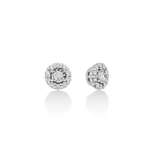 Miluna Earrings in 18kt White Gold with Brilliant Diamonds