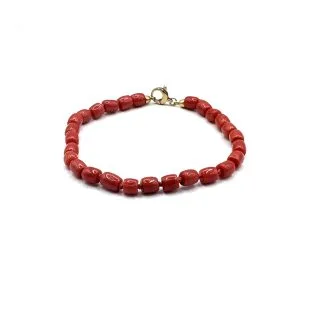 Sciacca Coral Bracelet in 18kt Gold