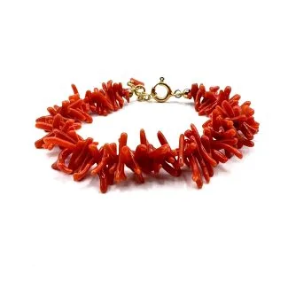 Women's Sciacca Coral Bracelet with 925 Silver Clasp