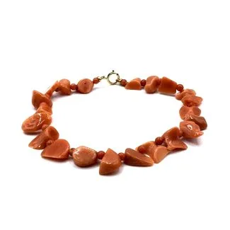 Sciacca Coral Bracelet in 18kt Gold