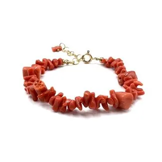 Sciacca Coral Bracelet in 925 Sterling Silver