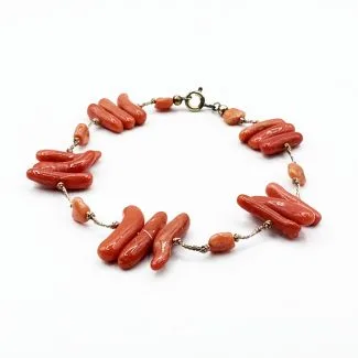 Sciacca Coral Bracelet in 18kt Gold