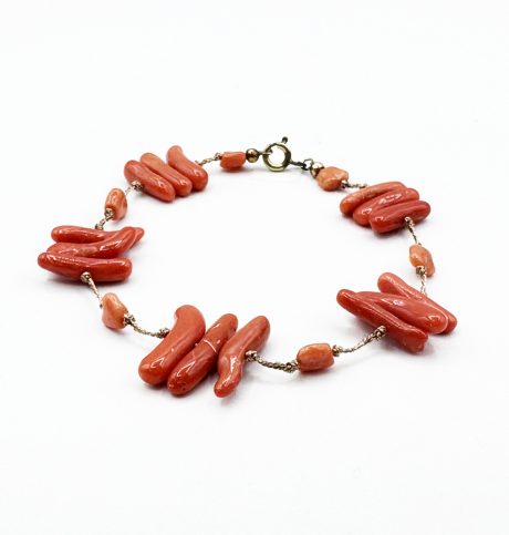 Bracciale con Corallo Sciacca in Oro 750