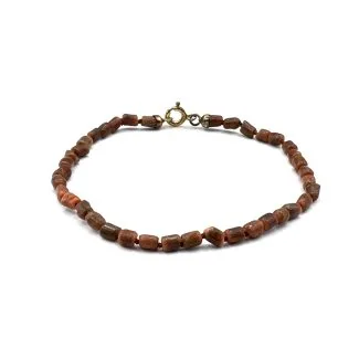 Sciacca Fossil Coral Bracelet with 925 Silver Clasp