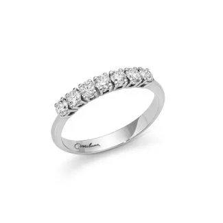 Miluna Eternity Ring in 18kt Gold with Brilliant Diamonds