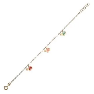 18kt Gold Children's Bracelet with Turtles