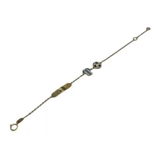Children's 18kt Gold Bracelet, 14 cm
