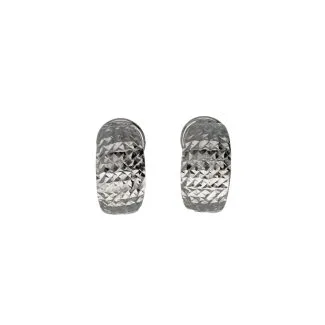 Clip Earrings in 18kt White Gold