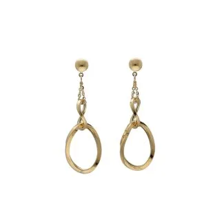 Drop Earrings in 18kt Yellow Gold