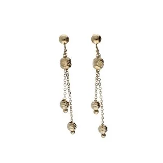 Women's Drop Earrings in 18kt Yellow Gold