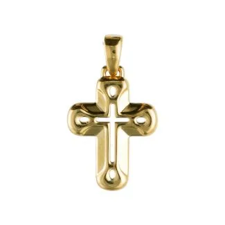 18k Yellow Gold Cross - 1.20g
