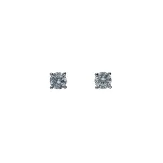 Punto Luce Earrings in 18kt Gold with White Zircons