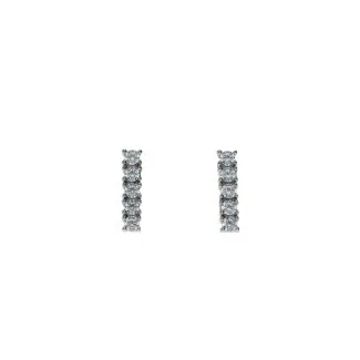 18kt White Gold Earrings with Cubic Zirconia