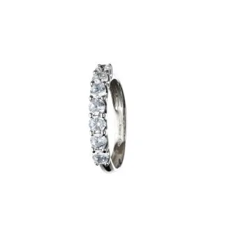 Eternity Ring in 18kt White Gold with White Zircons