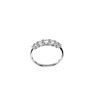Veretta Ring in 18kt White Gold with White Zirconia