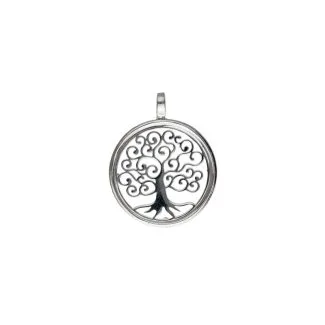 Tree of Life Pendant in 18kt White Gold