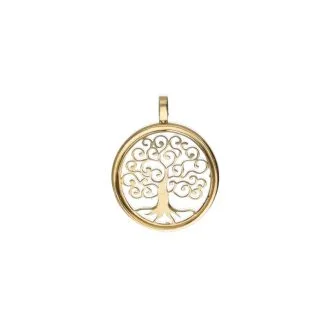 Tree of Life Pendant in 18kt Yellow Gold 750