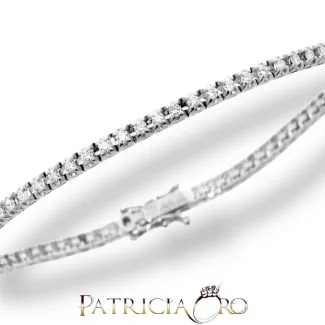 Davite & Delucchi Diamond Tennis Bracelet in 18kt White Gold