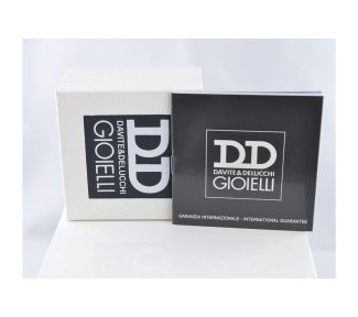 Splendido anello Davite&Delucchi con zaffiri e diamanti, un gioiello di lusso perfetto per un'occasione speciale. (Vista 2)