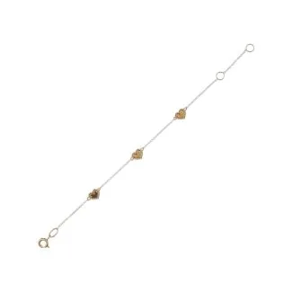 Girl's Bracelet in 18kt Yellow Gold, 14 cm