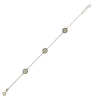 Child's 18kt Gold Compass Rose Bracelet