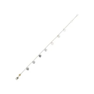 Girl's 18ct Yellow Gold Bracelet, 18cm