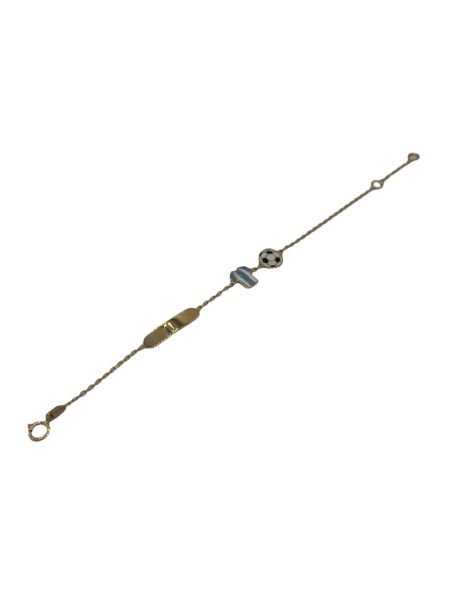Bracciale per bimbo in oro 750 da 14 cm