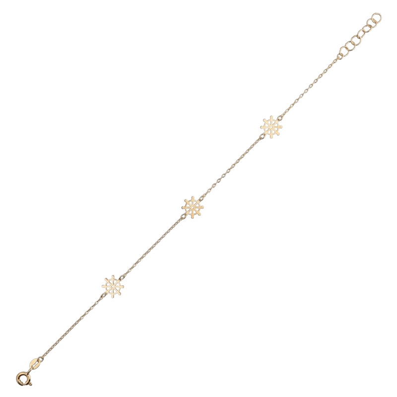 Bracciale per bimbo in oro 750, un gioiello made in Italy di alta qualità.