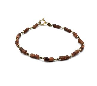 Bracciale Corallo Fossile Sciacca artigianale argento 925