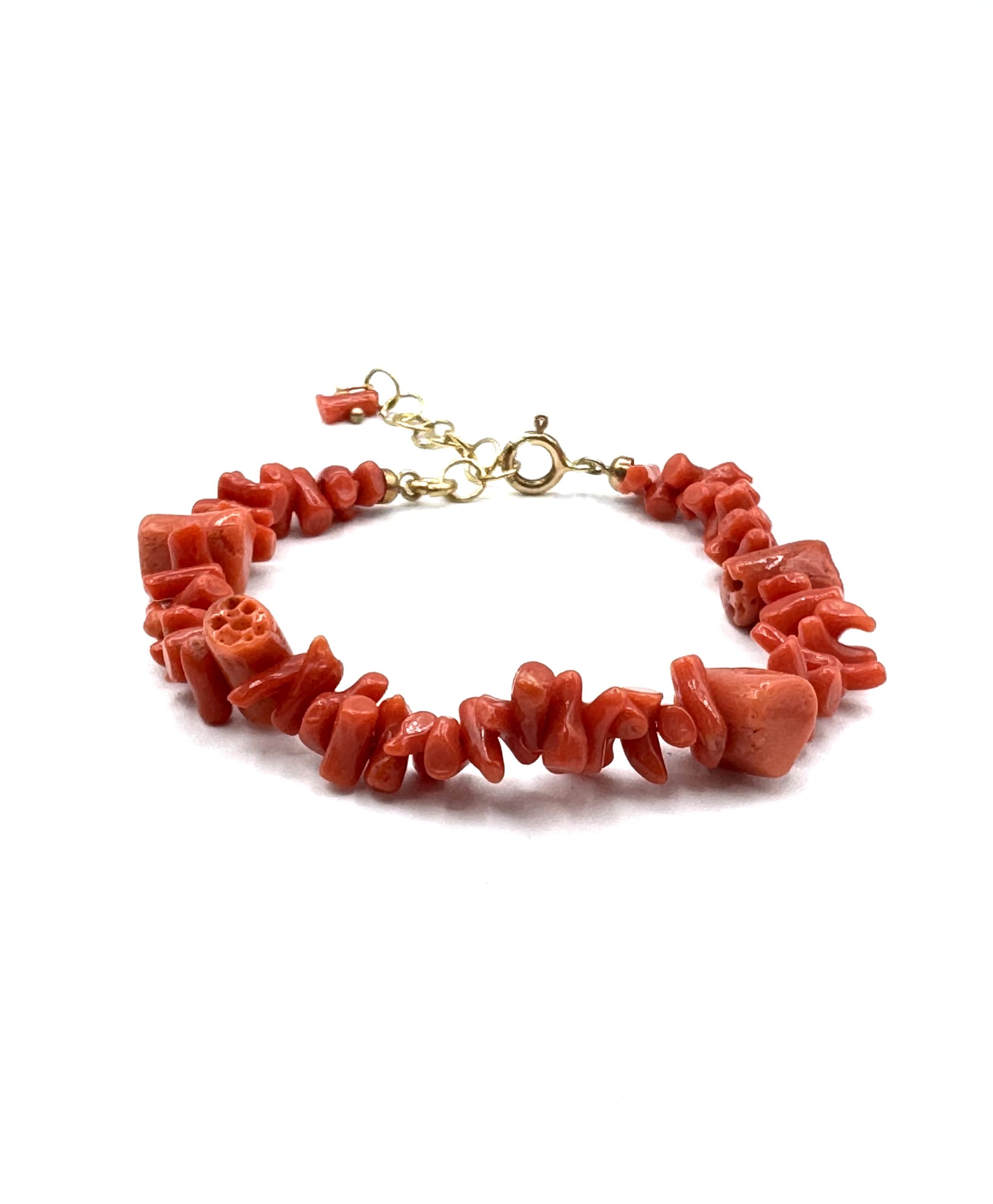 Bracciale Donna Corallo Sciacca Argento 925 Bracciale Corallo Sciacca artigianale con chiusura argento 925
