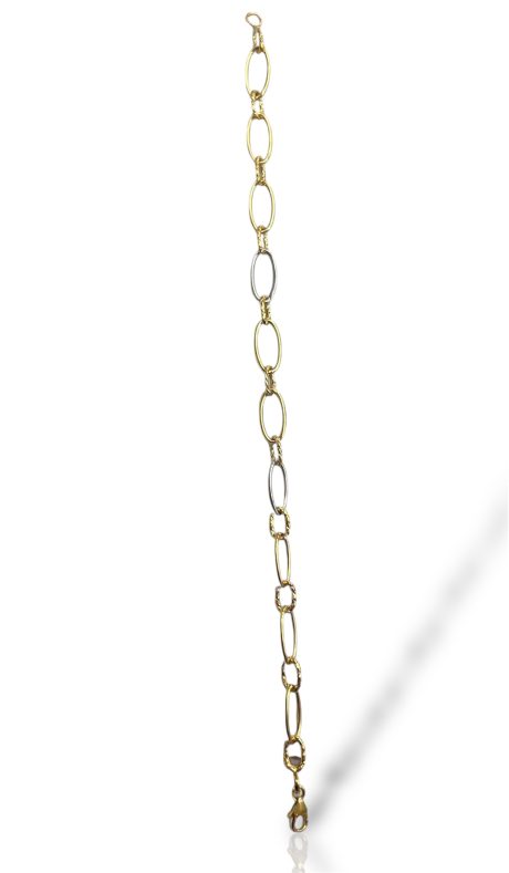 Bracciale in Oro 750 Giallo-Bianco