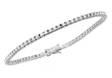 Bracciale Tennis Davite&Delucchi Diamanti Naturali Oro Bianco