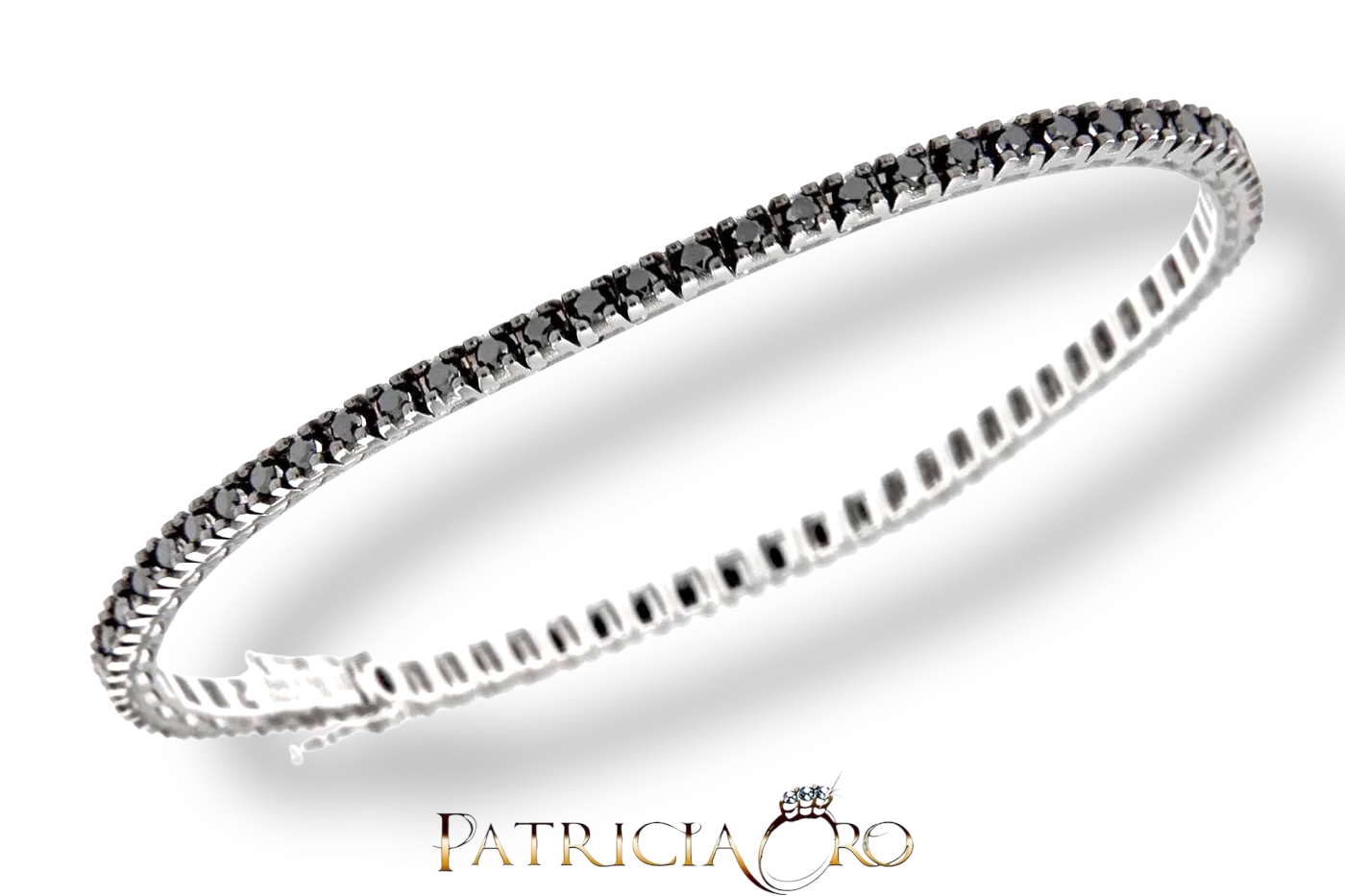 Bracciale tennis Davite&Delucchi con diamanti neri, un gioiello di lusso perfetto per chi cerca l'eleganza senza tempo. Scopri la nostra selezione di gioielli diamanti.