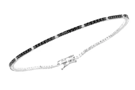 Bracciale Tennis Davite & Delucchi Oro 750 Diamanti Neri