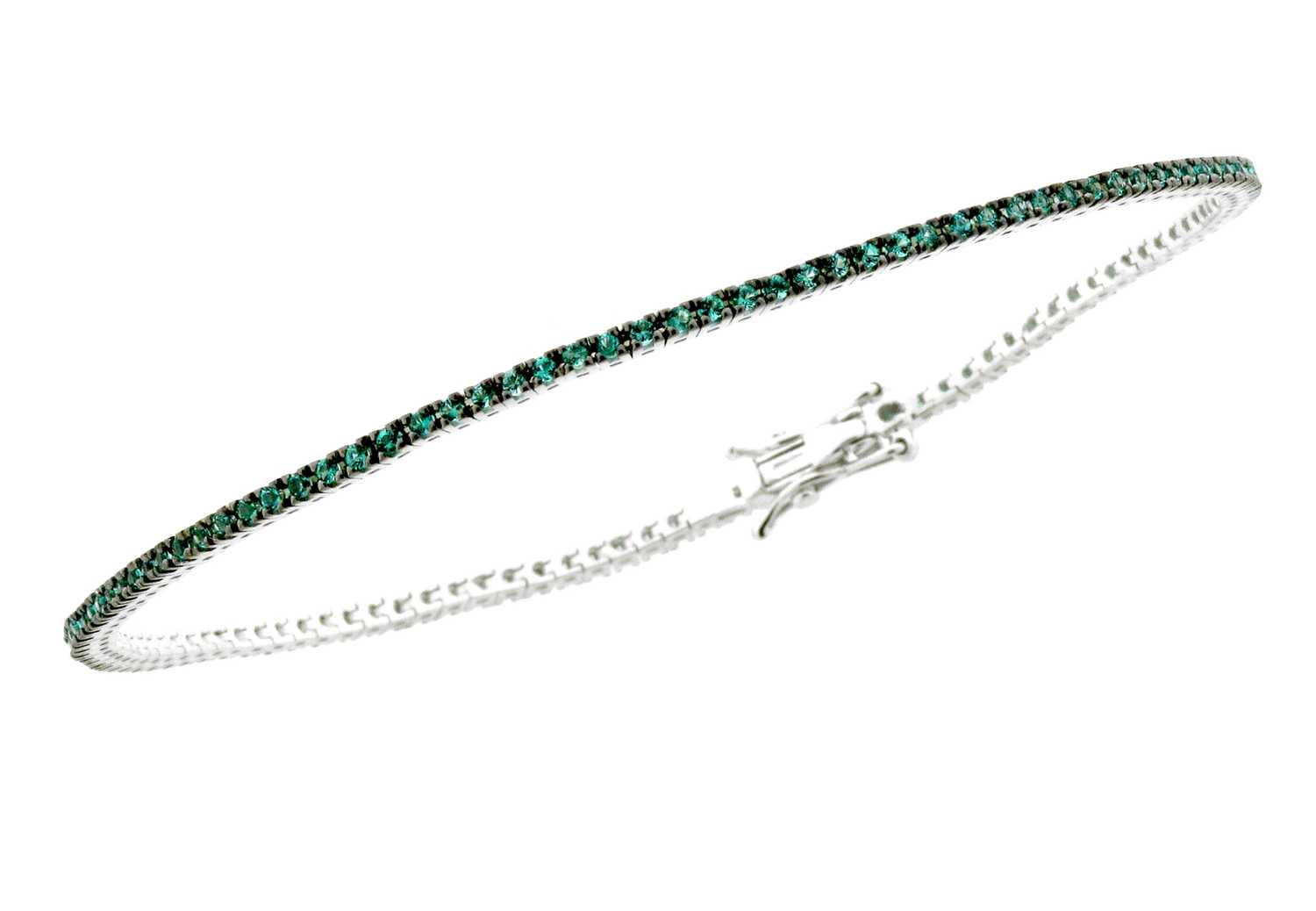 Bracciale Tennis con Smeraldi e Oro 18 Carati - Davite&Delucchi | Gioielleria Patricia Oro Bracciale tennis con smeraldi in oro 18 carati Davite&Delucchi: un gioiello smeraldo di alta gioielleria.