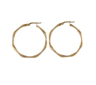 Cerchi in oro giallo 750, un gioiello di lusso perfetto per un'idea regalo preziosa. (Vista 2)