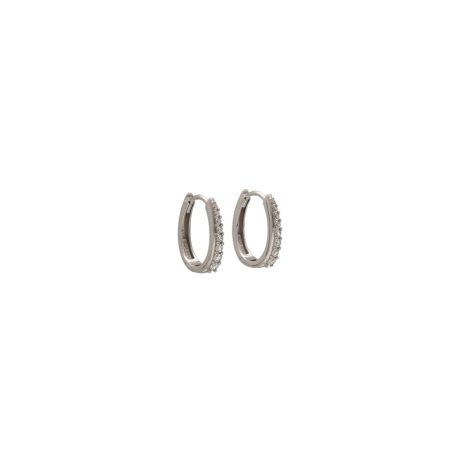 Cerchi in Oro Bianco 18kt con Zirconi Bianchi