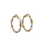 Cerchi in oro bicolore 750, un gioiello di lusso perfetto per un'idea regalo preziosa.