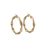 Eleganti cerchi in oro giallo 750, un gioiello di lusso perfetto per ogni occasione.