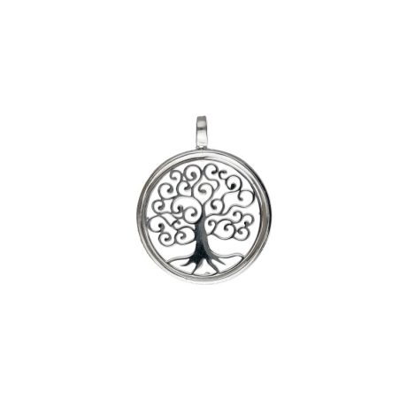 Ciondolo Albero della Vita in Oro Bianco 750