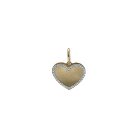 Ciondolo Cuore in Oro Giallo 18kt Bicolore