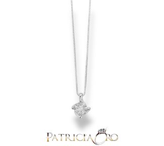 Splendida Collana in Diamante Punto Luce di Miluna Gioielli, un gioiello di lusso perfetto per un'idea regalo preziosa.