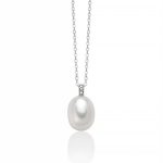 Collana Miluna con ciondolo di perla: un gioiello di lusso per un'eleganza senza tempo.