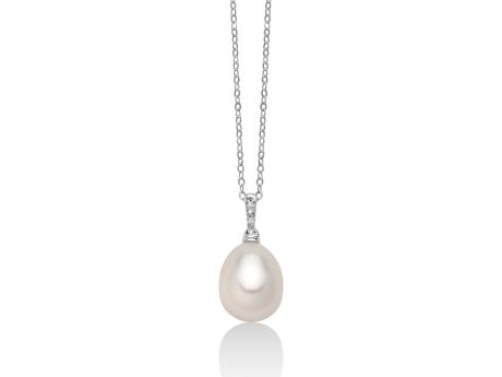 Collana Miluna in Oro 18k con Perla e Diamanti