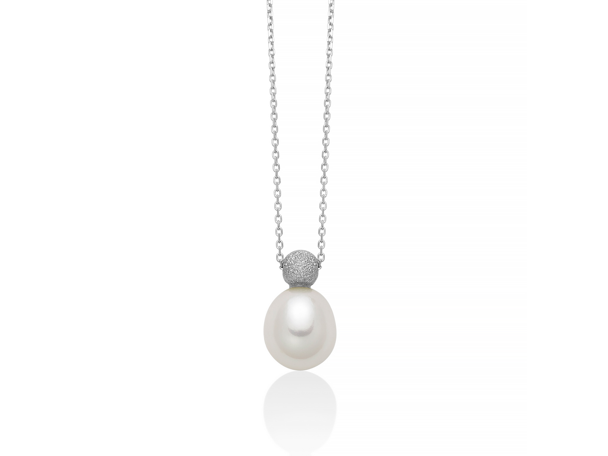 Scopri l'eleganza senza tempo della Collana Miluna Perla e Oro Bianco Satinato, un gioiello di lusso perfetto per un'idea regalo preziosa.